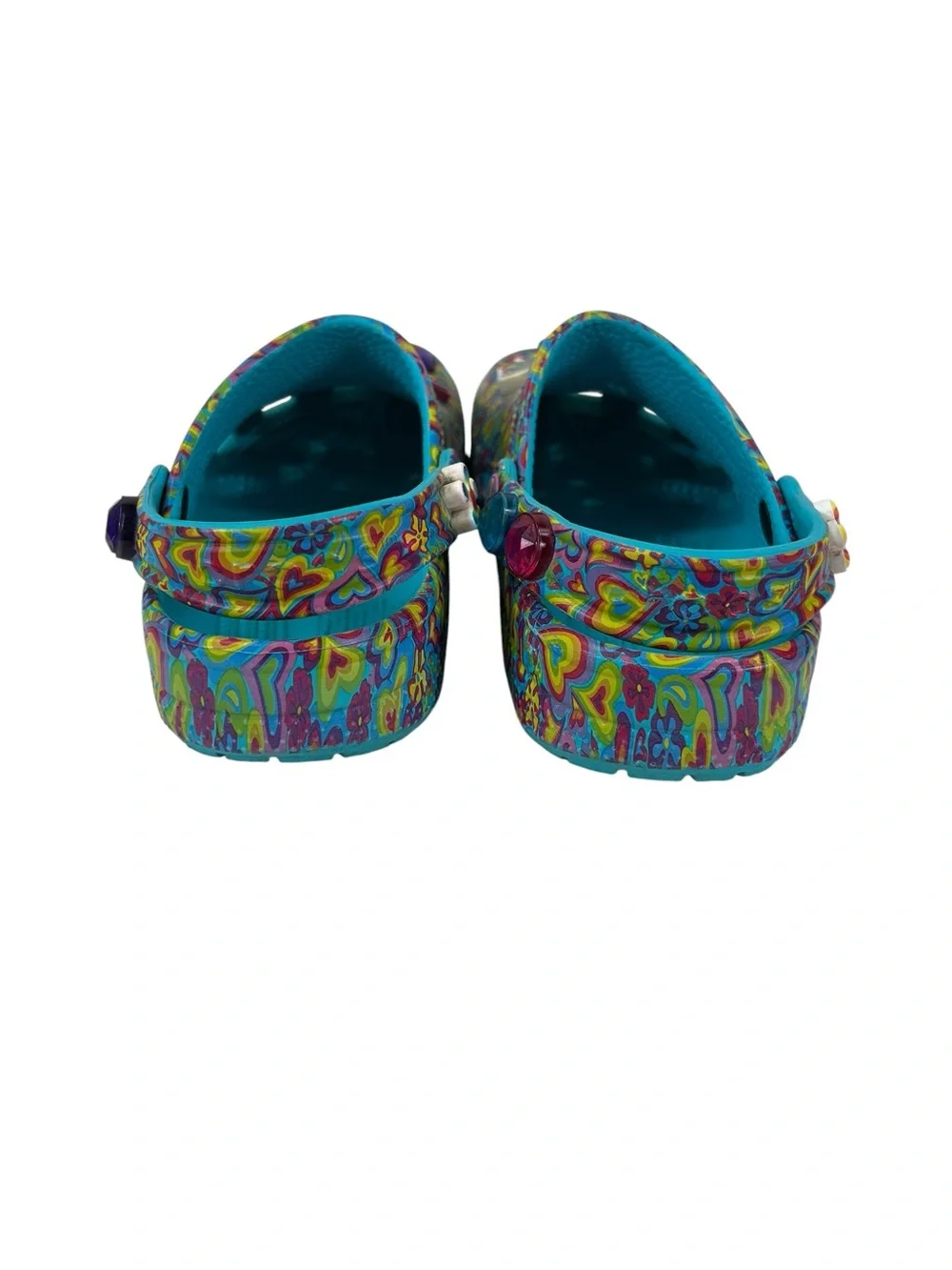 Crocs x Lisa Frank Classic Clog Kids J1 Rainbow Psychedelic Jibbitz 2022